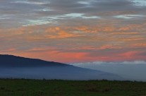 Sun setting over Mauna Loa