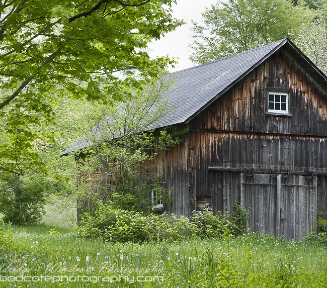 Traditional rustic barn in Cornwall, Connecticut