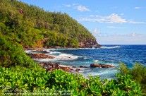 A small cove around the point from Hana Bay, on Maui