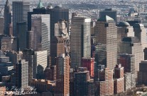 Skyscraper panorama of Lower Manhattan
